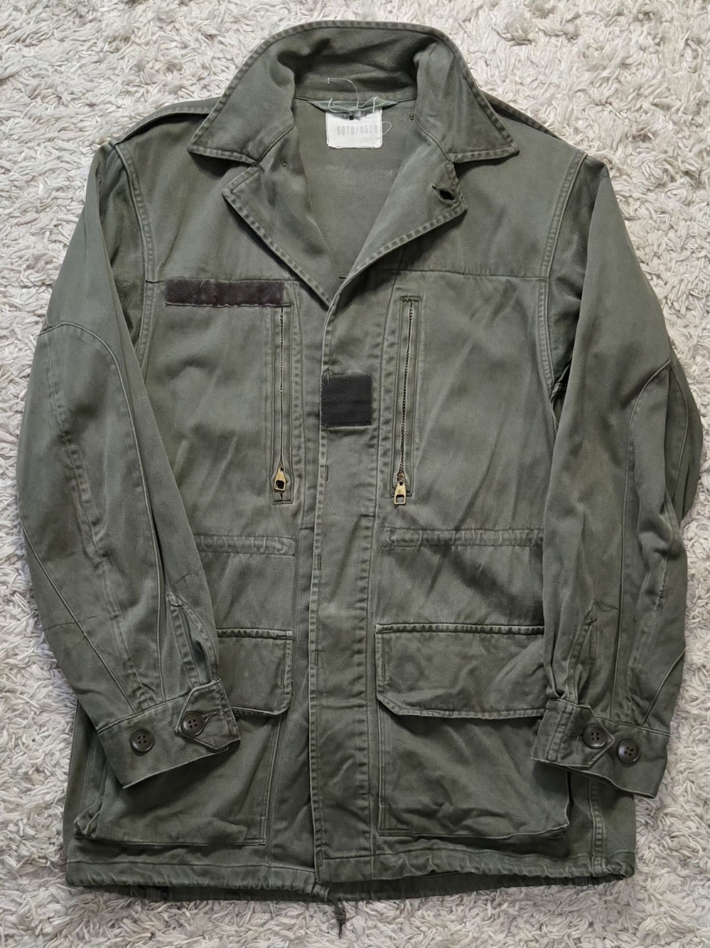 VTG 1977 French Army OG Jacket S